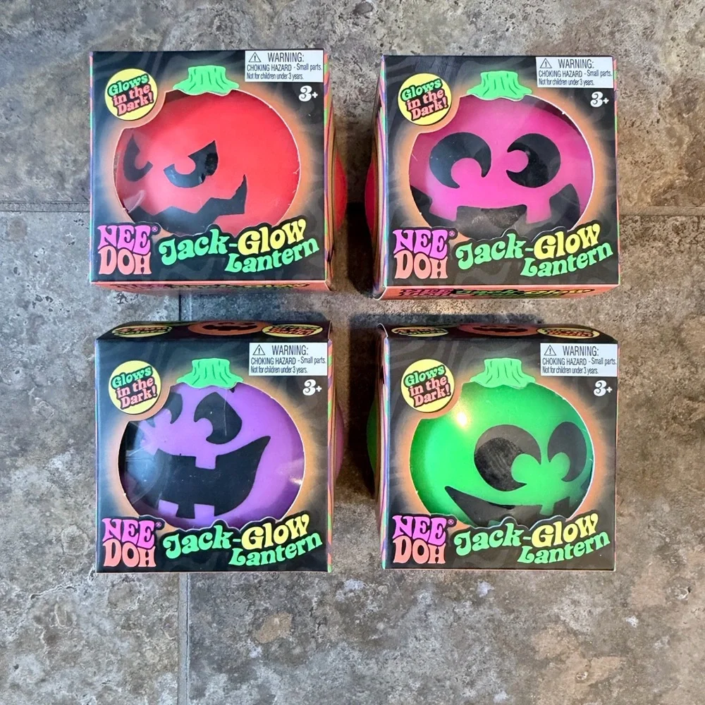 Jack-Glow Lantern FULL SET (4) - Green, Purple, Pink, Orange